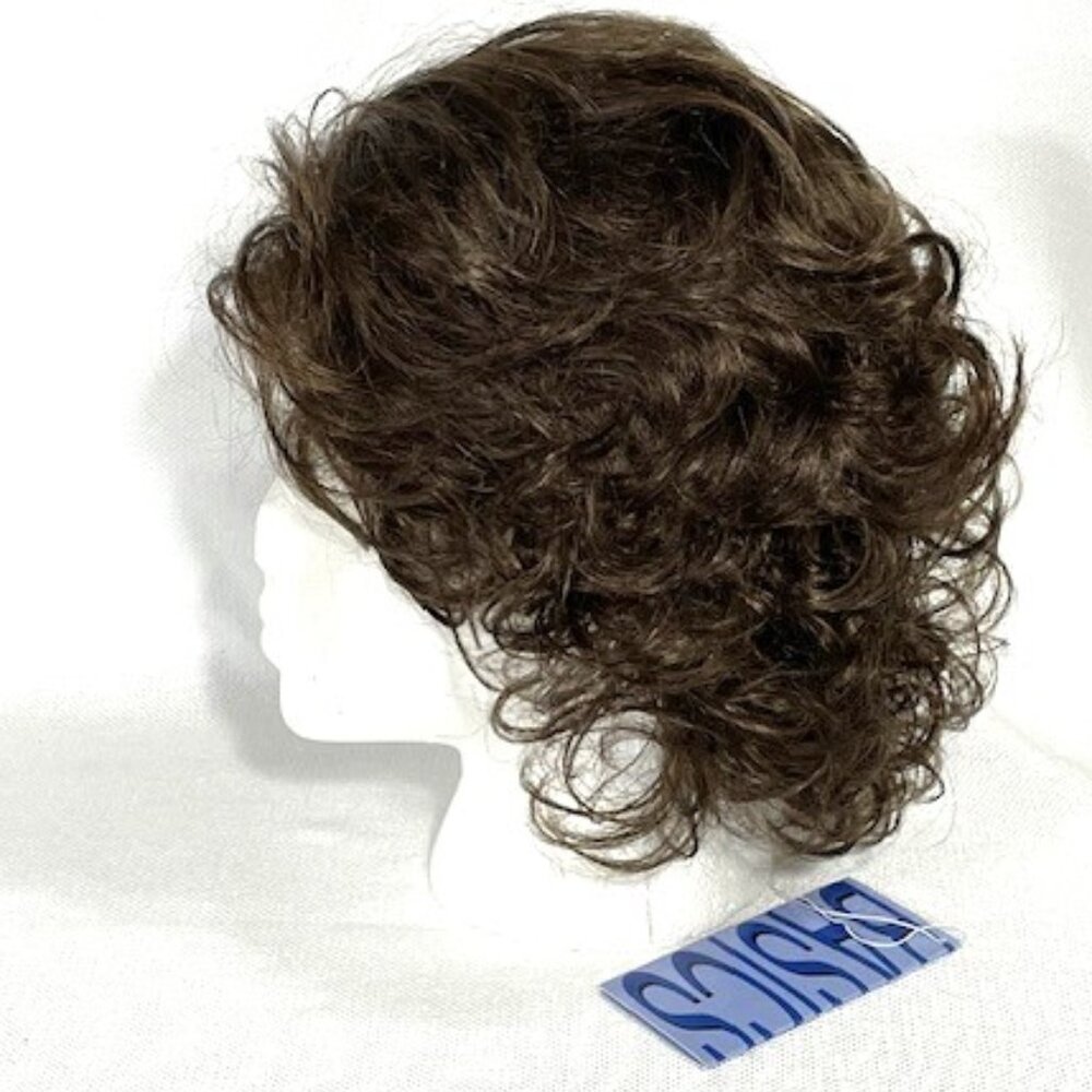 TWC Basics brunette layered wig.
